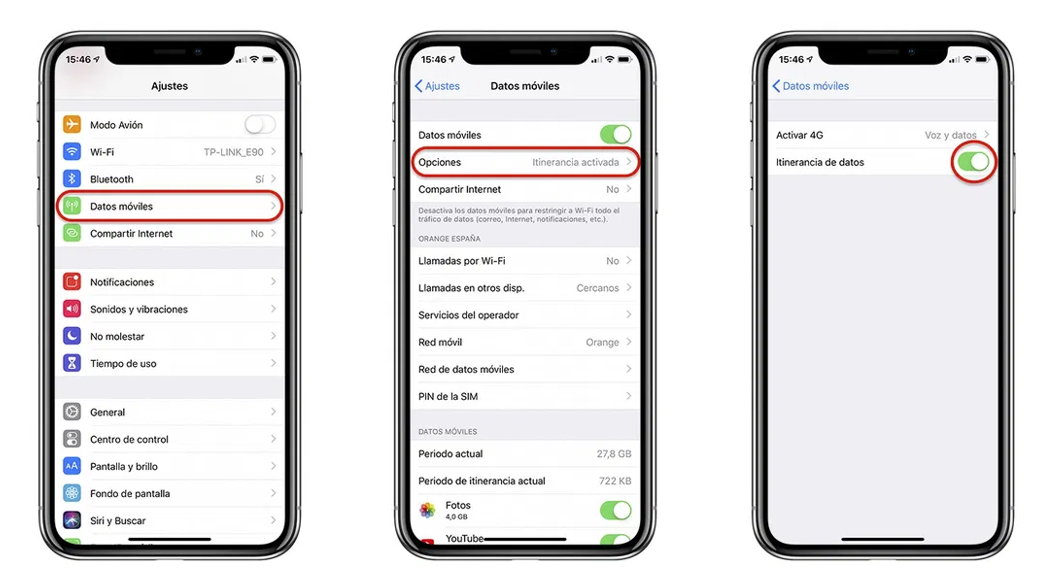activar en iphone