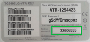 Etiqueta Router VTR