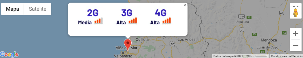 Cobertura Entel Chile