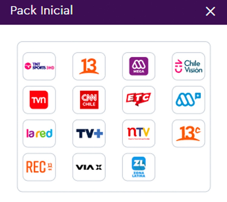 Canales básicos WOM TV Canales básicos WOM TV