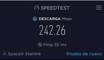Velocidad Starlink Velocidad Starlink